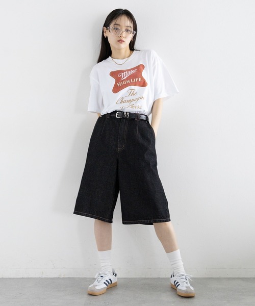「GOOD ROCK SPEED」 半袖Tシャツ「liteコラボ」 FREE ネイビー レディース_画像3