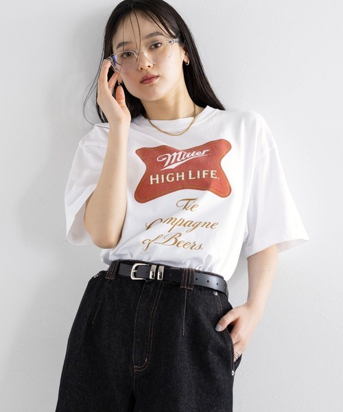 「GOOD ROCK SPEED」 半袖Tシャツ「liteコラボ」 FREE ネイビー レディース_画像5