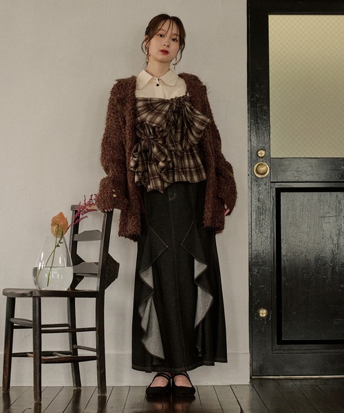 セットアップ glitter melange knit set up / グリッターメランジニットセットアップ レディース | mideal | 18