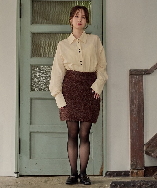 セットアップ glitter melange knit set up / グリッターメランジニットセットアップ レディース | mideal | 13
