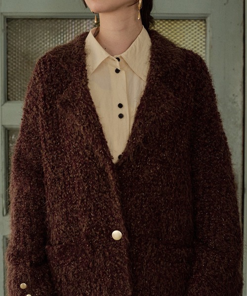 セットアップ glitter melange knit set up / グリッターメランジニットセットアップ レディース | mideal | 19