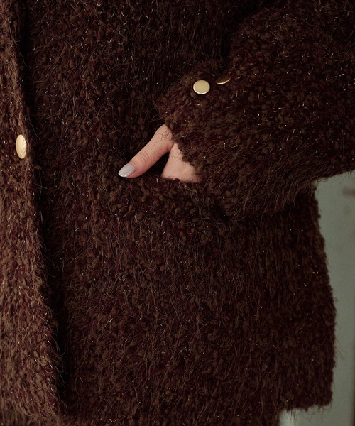 セットアップ glitter melange knit set up / グリッターメランジニットセットアップ レディース | mideal | 21