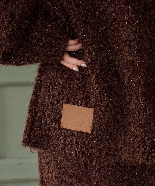 セットアップ glitter melange knit set up / グリッターメランジニットセットアップ レディース | mideal | 23