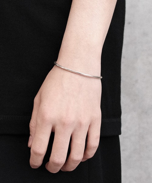 バングル BANGLE - FLAT - SILVER メンズ レディースの画像