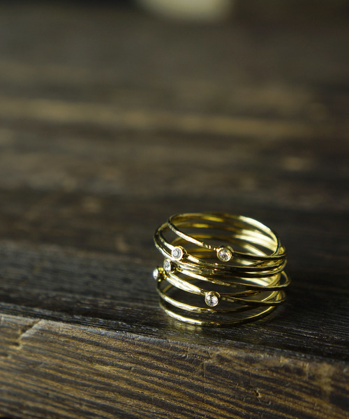 [LAZYDAWN] croissant ring 指輪 リング LEXIES by MRM | 18K croissant ring // mine + initial A- size