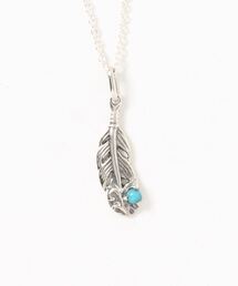 con affetto ネックレス シルバー925ターコイズフェザーネックレス