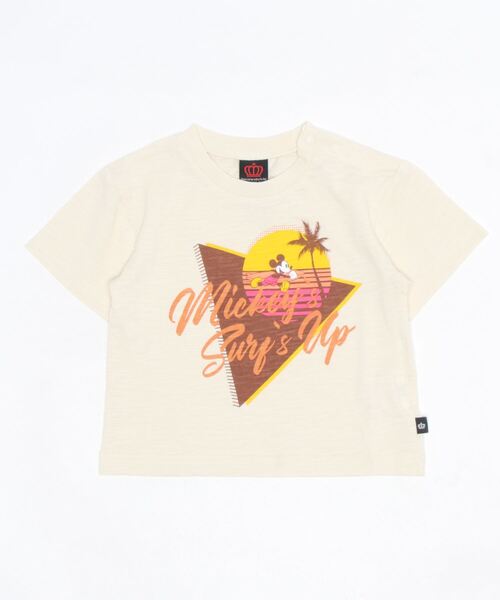 Disney tシャツ 親子お揃い ディズニー SURFスラブTシャツ 6650K
