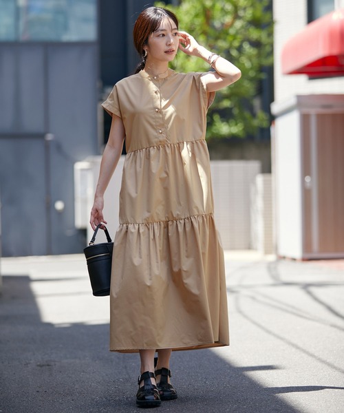 ワンピース パール釦ティアードワンピース Zozotown Paypayモール店 通販 Paypayモール
