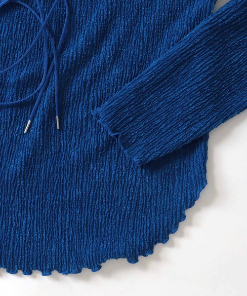 tシャツ wrincle boucle string pull(リンクルブークレストリングプルオーバー) レディース tシャツ wrincle boucle string pull(リンクルブークレ