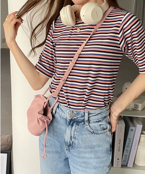 tシャツ GREY LABEL マルチボーダーカットソー レディース GREY LABEL マルチボーダーカットソー(508320298
