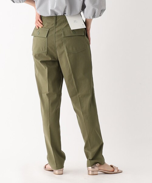 美品 CLOTH&CROSS ハグオーワー チノパン ストレッチ ベイカーパンツ OPAQUE.CLIP パンツ ストレッチベイカーパンツ/オーガニック