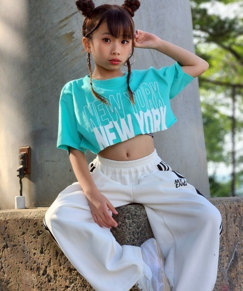 RandS tシャツ ロゴカットオフptT キッズ 子供服 女の子