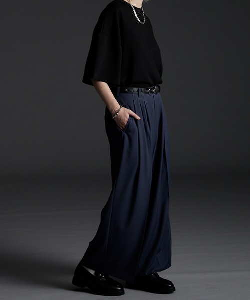 CIASENSE パンツ High Count 3 Tuck Wide Pants/ハイカウント3