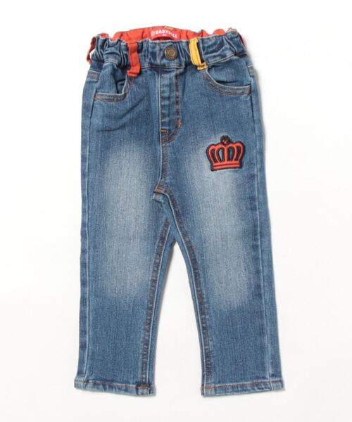 BABYDOLL（ベビードール） パンツ 王冠 ロゴ ワッペン デニム ロング