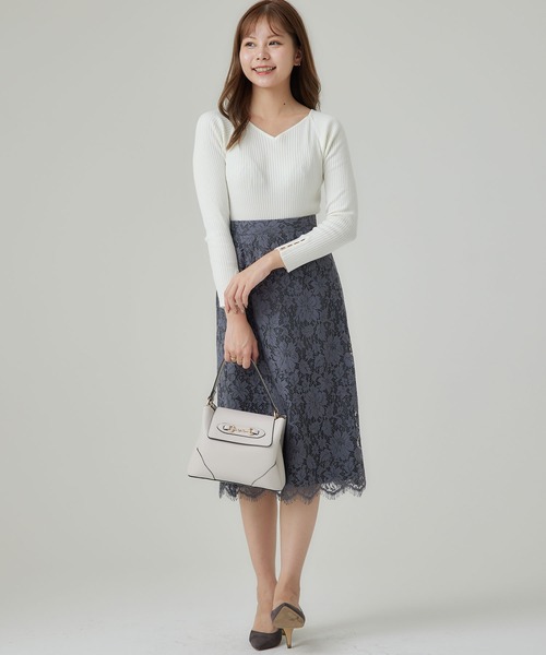 12Twelve Agenda スカート スカラレースタイトスカート