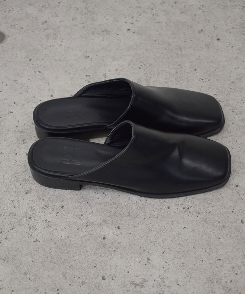 Reurie'（レウリィ） パンプス square toe flat mule / スクエアトゥ
