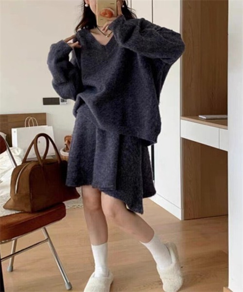 Dream garden（ドリームガーデン） セットアップ ウール混起毛ニット