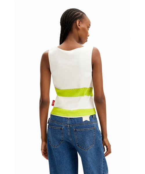 tシャツ Tyler McGillivaryのノースリーブTシャツ レディース Tyler McGillivary sleeveless drops T-shirt Women's I