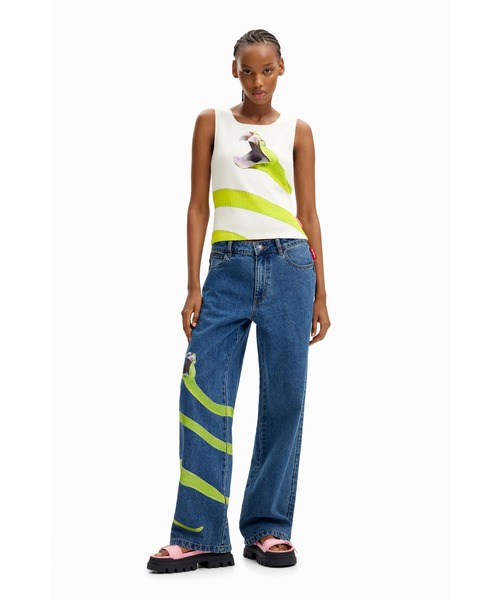Desigual tシャツ 「Desigual x Tyler McGillivary」スネーク