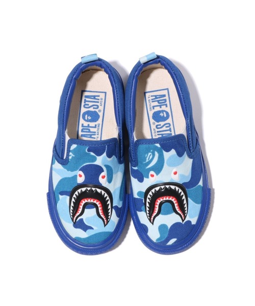A BATHING APE（アベイシングエイプ） スリッポン ABC CAMO SHARK 