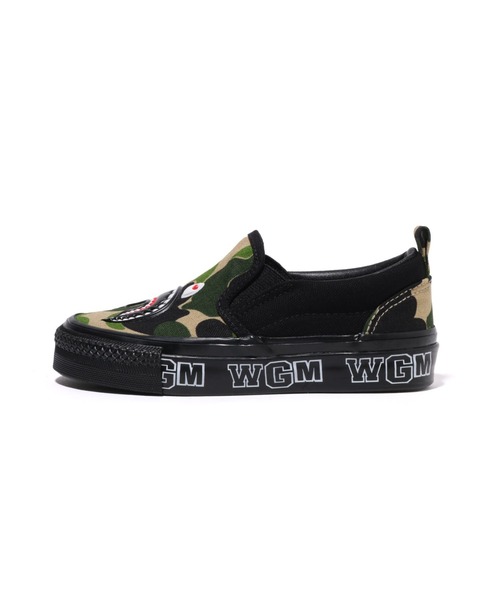 A BATHING APE（アベイシングエイプ） スリッポン ABC CAMO SHARK 