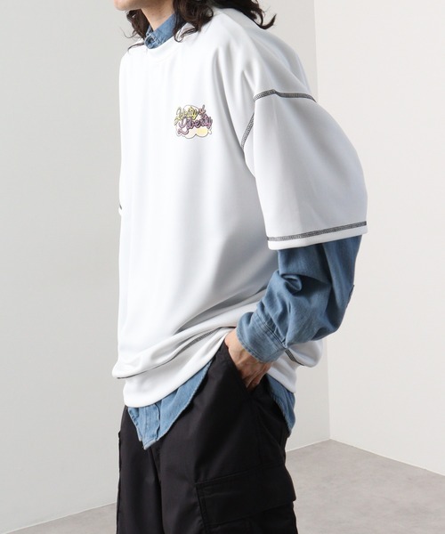 新品未使用　ancellm attic別注 tシャツ A.T.C in the attic homme スマホショルダー tシャツ ATC in the attic