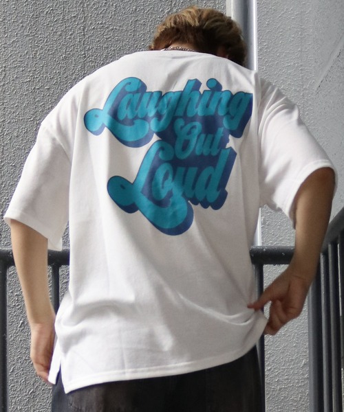 STARTEXCEEDEND テクスチャーシャツ 半袖 ロゴ オーバーサイズ Starting Over tシャツ oversize back print logo T-shirt