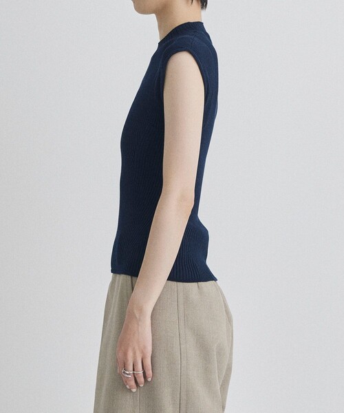 ニット セーター 「STUDIOUS/ステュディオス」ノースリーブリブニットトップス レディース STUDIOUS ニット セーター 「STUDIOUS/ステュディオス