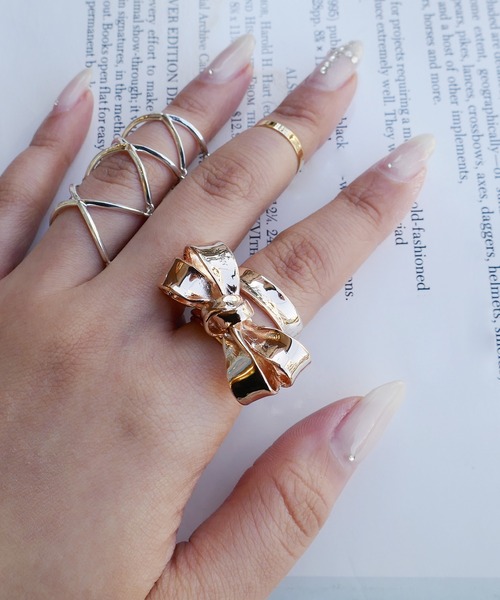 LOVE BY e.m.（ラブバイイーエム） 指輪 リング ビッグリボンリング