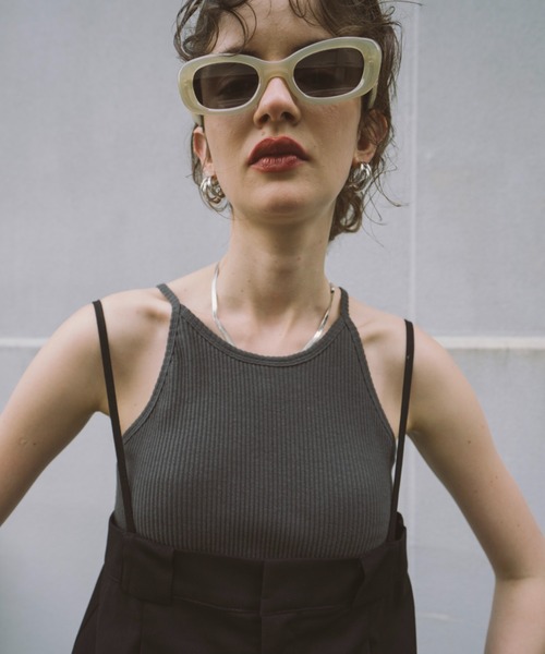 タンクトップ ノースリーブ カップインサークルカットアメスリタンクトップ レディース HANNE タンクトップ ノースリーブ カップインアメスリタンク