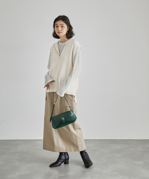 ROPE' PICNIC ニット セーター ハーフジップノースリーブニット