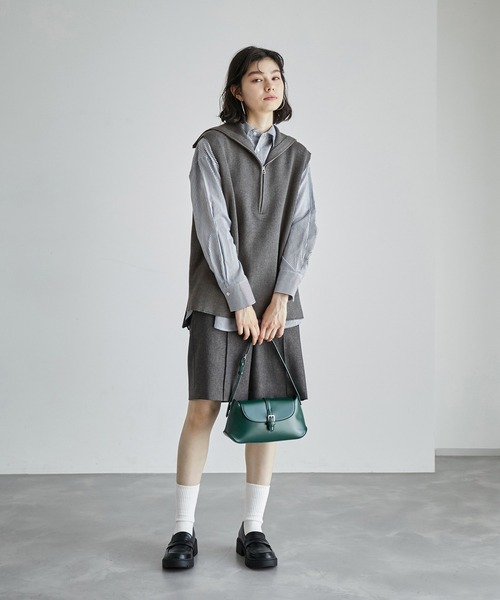 ROPE' PICNIC ニット セーター ハーフジップノースリーブニット