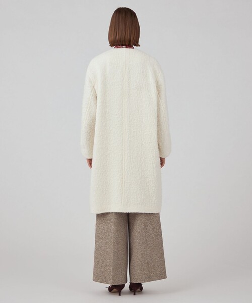 Ballsey（ボールジィ） ノーカラーコート コート Flora クルーネック