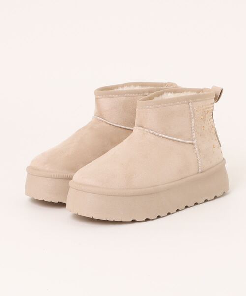 ふわふわkota32♡ kitson（キットソン） ブーツ キラキラ ホットフィクス フェイク