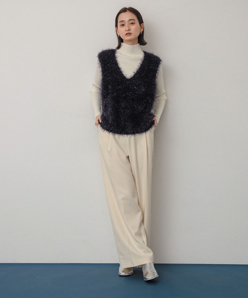 ジプソフィア フェザーニットベスト Feather Knit Vest | gypsohila
