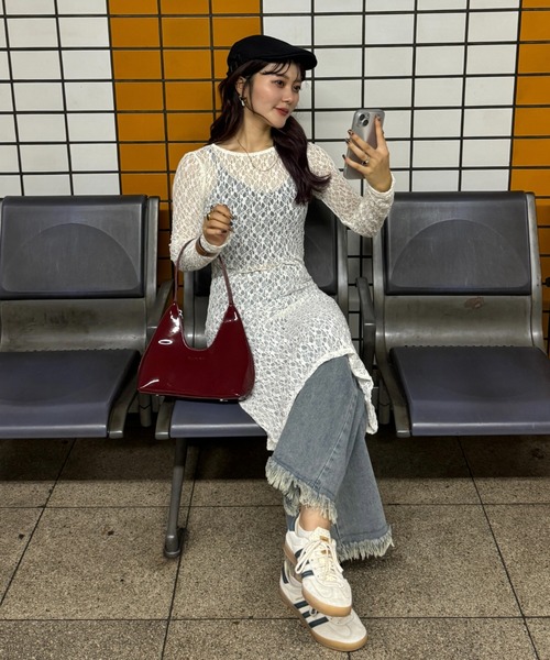 エブール レースワンピース efill ワンピース レースワンピース レイヤード : ZOZOTOWN