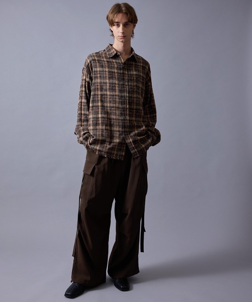 JUNRED（ジュンレッド） シャツ オンブレチェックシャツ メンズ