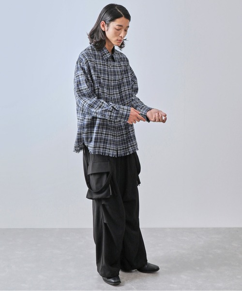 JUNRED（ジュンレッド） シャツ オンブレチェックシャツ メンズ