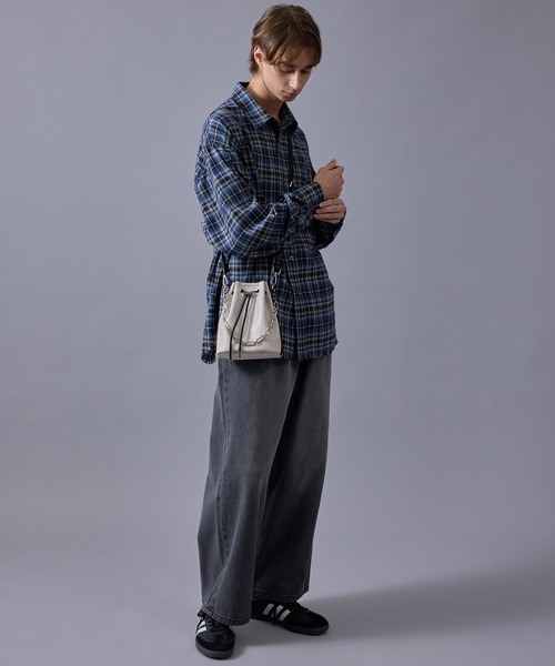 JUNRED（ジュンレッド） シャツ オンブレチェックシャツ メンズ