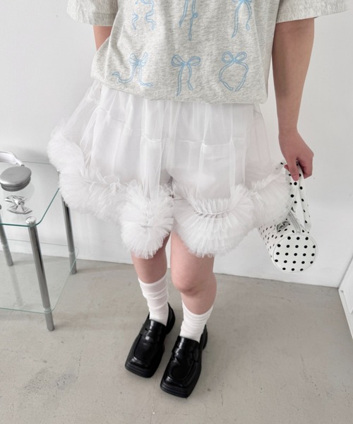 80㎝と110㎝パニエ1つ Loueme スカート ボリュームチュールパニエスカート : ZOZOTOWN