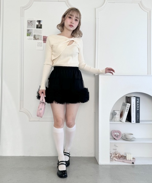 80㎝と110㎝パニエ1つ Loueme スカート ボリュームチュールパニエスカート : ZOZOTOWN