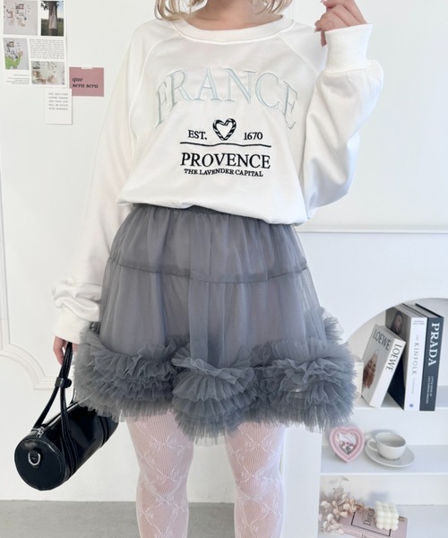 Loueme スカート ボリュームチュールパニエスカート : ZOZOTOWN Yahoo