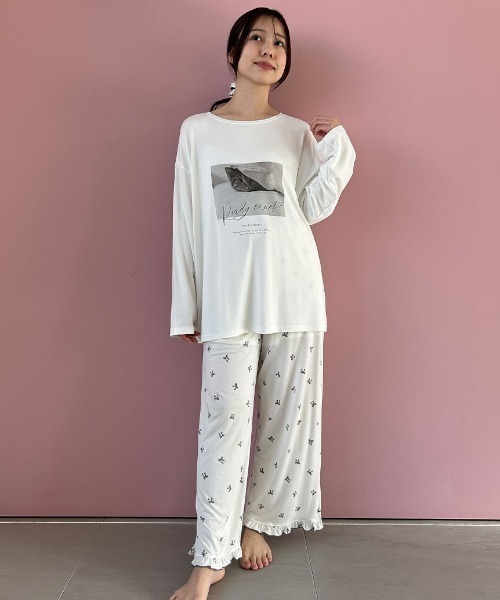 SNIDEL HOME パジャマ ルームウェア CAT Tシャツ レディース