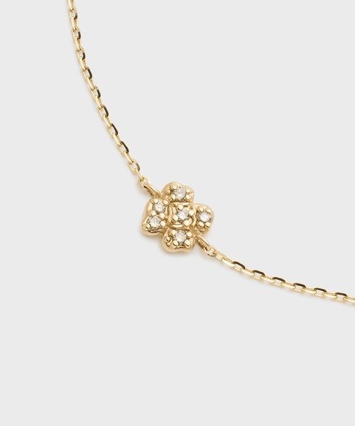 ブレスレット 「Tiny Motif」K10ダイヤモンドブレスレット(0.03ct) レディースの画像
