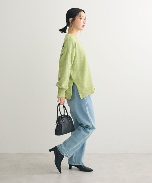 Green Parks ニット セーター ベロアモールリラックスサイズ