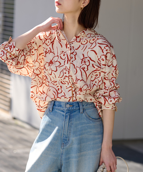 JOURNAL STANDARD - JOURNAL STANDARD relume Aラインブラウス JOURNAL STANDARD relume ブラウス シャツ 「追加 / 新色」T/R強