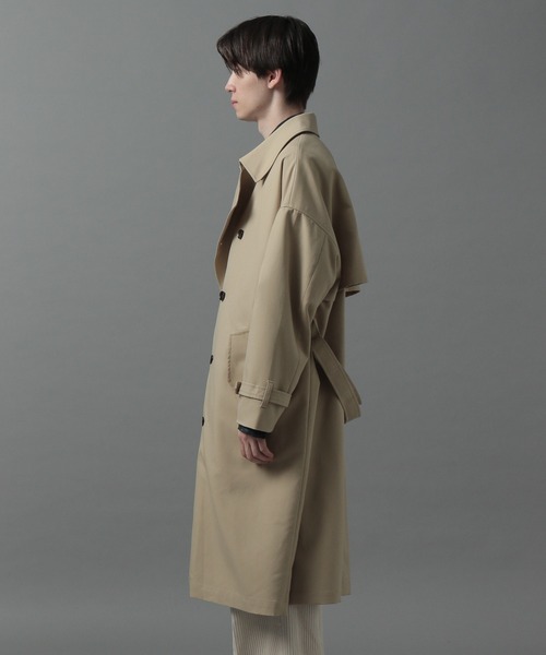 「HARE」 トレンチコート SMALL グリーン メンズ_画像8