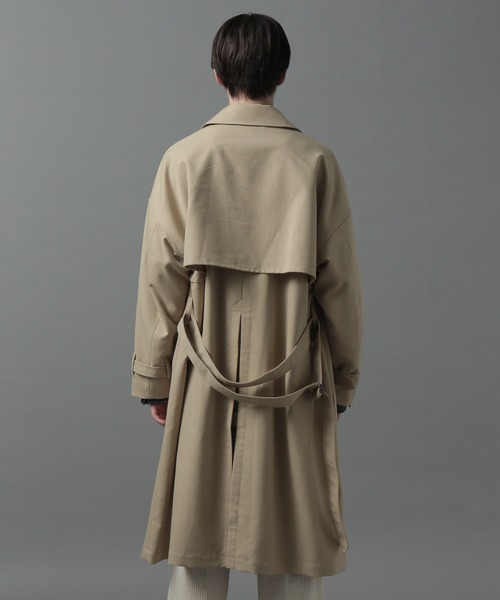 「HARE」 トレンチコート SMALL グリーン メンズ_画像9