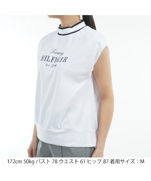 トミー ヒルフィガー ゴルフ　  GOLF　コクーンモックネックフレンチスリーブシャツ　レディス TOMMY HILFIGER GOLF（トミー ヒルフィガー ゴルフ） フレンチスリーブ