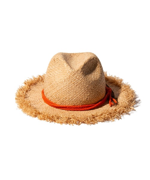 ロングフリンジストローハット glamb 帽子 ハット Fringe Straw Hat / フリンジストローハット